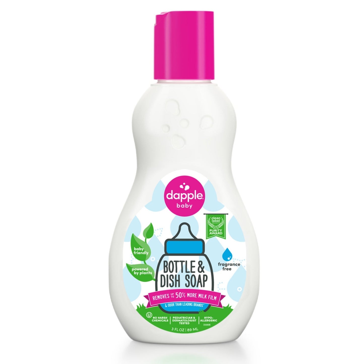 Dapple Baby On the Go Dish Soap 3 oz. Travel Size (Case of 100)
