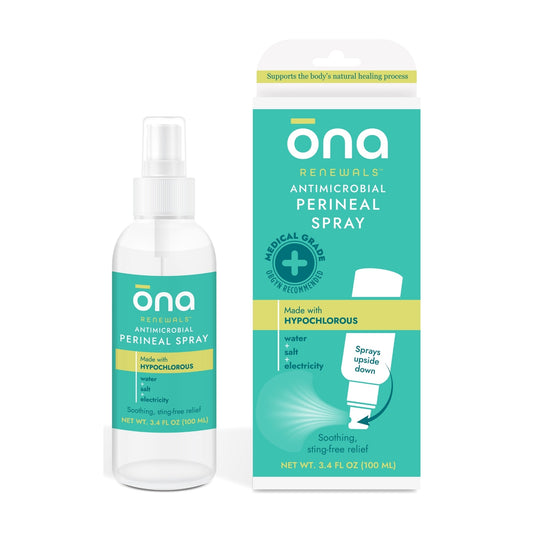 ona Perineal Postpartum Recovery Spray, Made with Hypochlorous, 3.4 oz. (Case of 12)