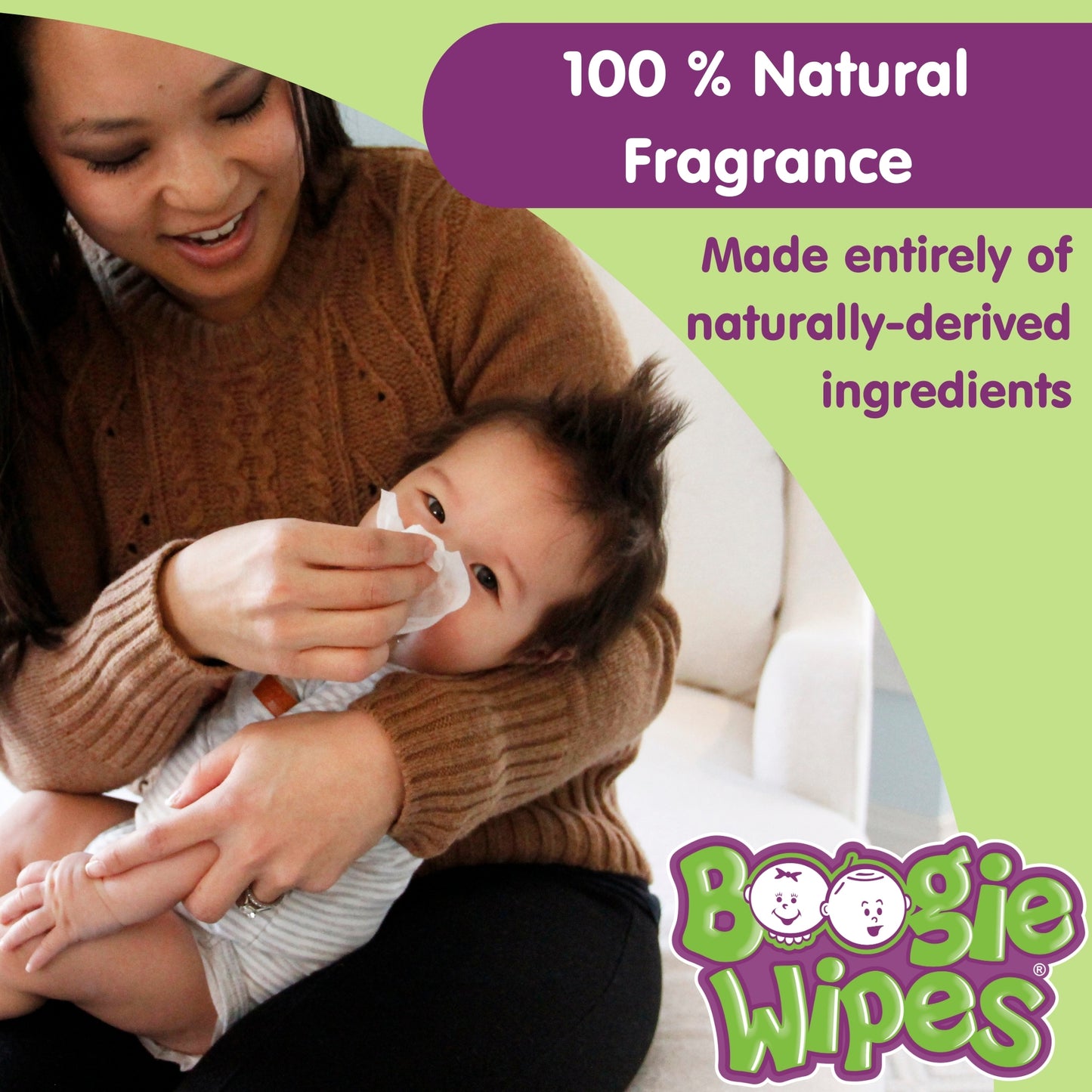 Boogie Saline Nose Wipes, Unscented, 30ct (Case of 12)