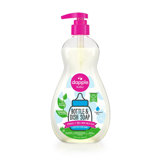 Dapple Baby Bottle & Dish Soap-Fragrance Free 16.9 oz. (Case of 8)