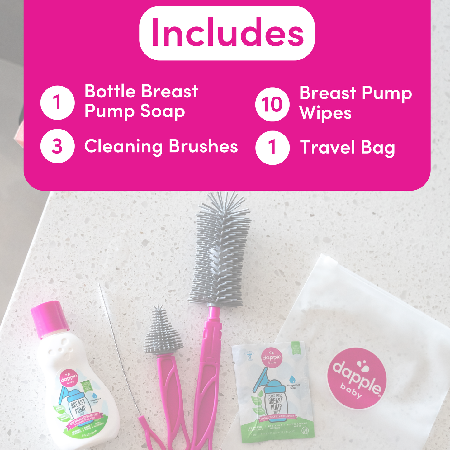Dapple Breast Pump Cleaning Kit (Case of 8)