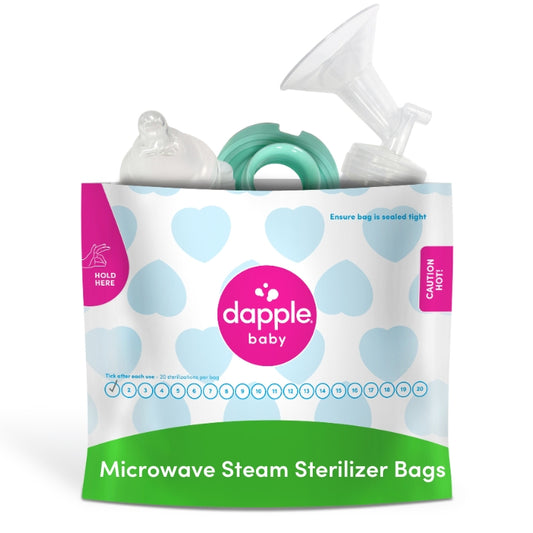 Dapple Baby Steam Sterilizer Bags, Fragrance Free, 8ct (Case of 12)