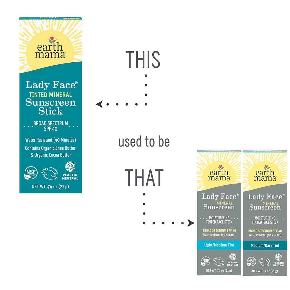 Lady Face® Tinted Mineral Sunscreen  Stick SPF 40: This used to be that