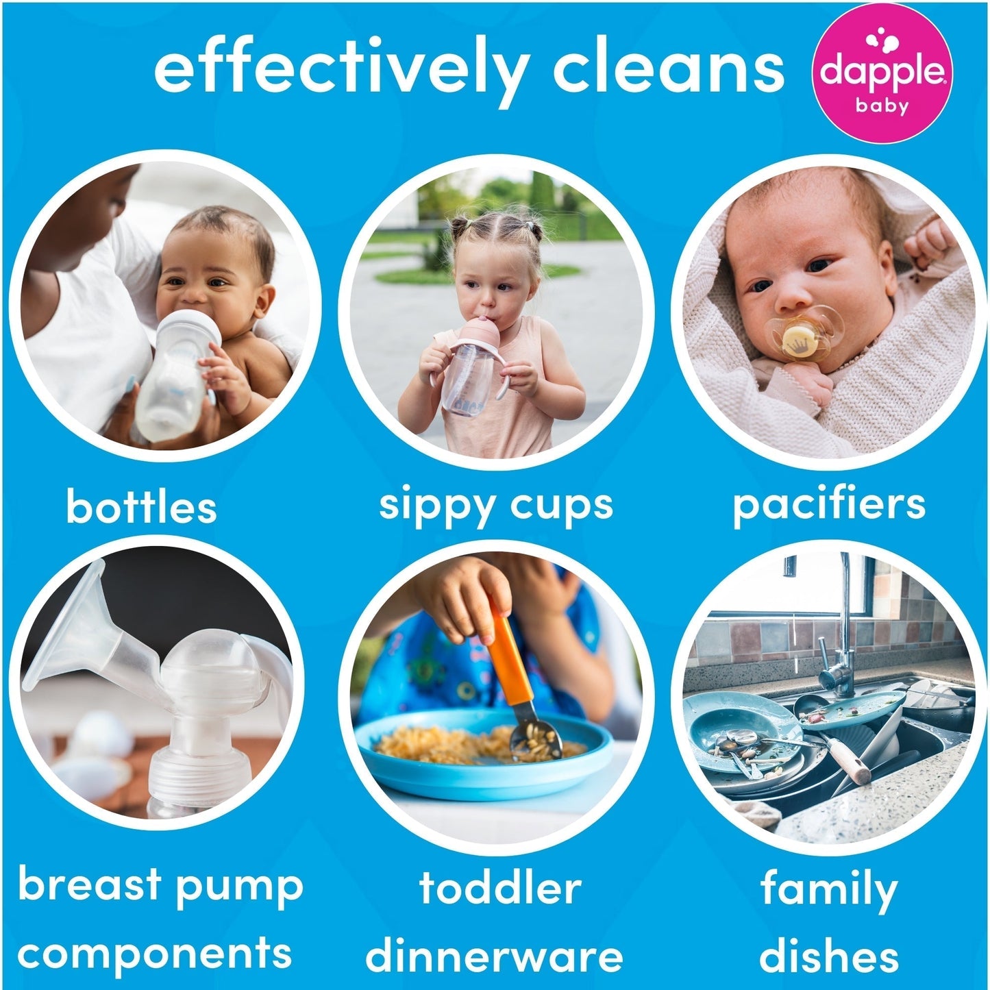 Dapple Baby On the Go Dish Soap 3 oz. Travel Size (Case of 100)