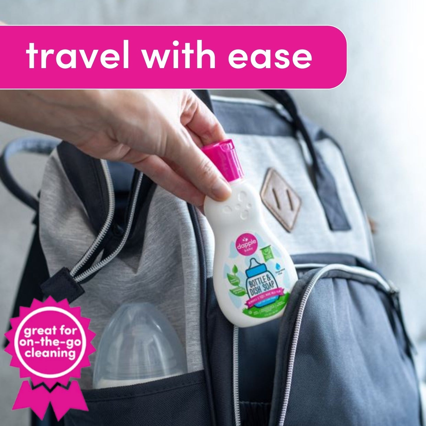 Dapple Baby On the Go Dish Soap 3 oz. Travel Size (Case of 100)